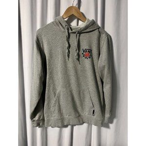 VANS OFF THE WALL Hoodie Pullover Gray Cotton Size S